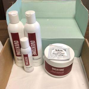 Overtone red for brown hair collection